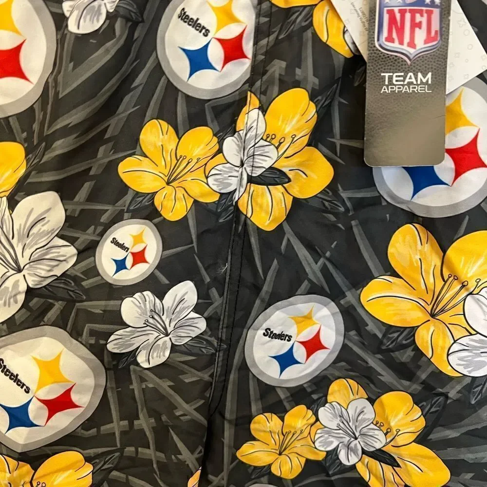 Men’s NWT PITTSBURGH STEELERS NFL MENS HIBISCUS SLIM FIT 5.5